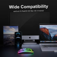 A20 Wireless Rechargeable Mouse USB 2.4Ghz Computer Mouse Gamer Ergonomic RGB Gaming Mice Silent For Laptop PC Tablet Xiaomi