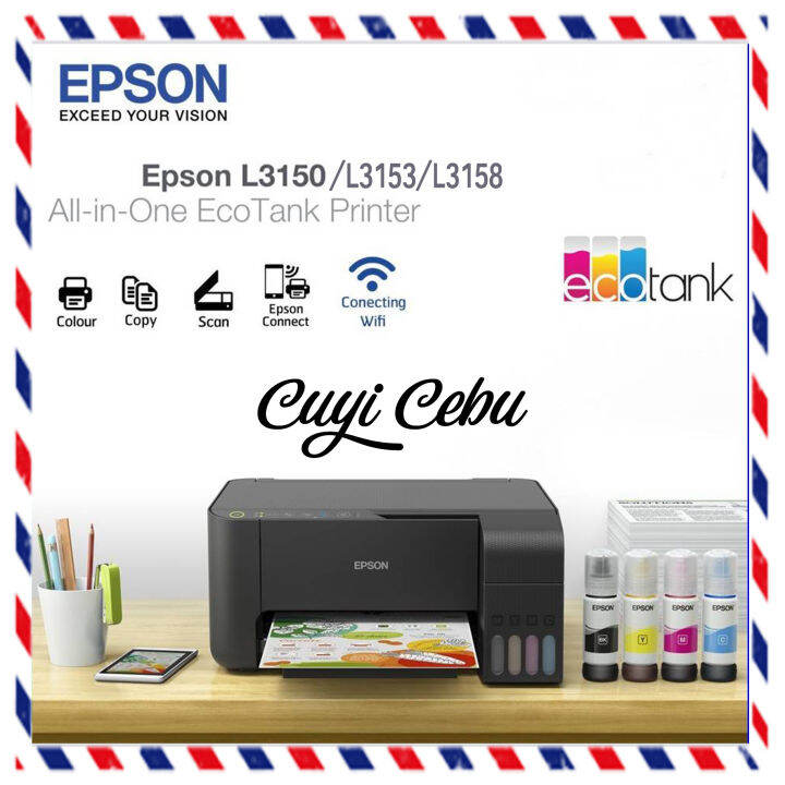 Ep L3258 (L3250) WiFi AllinOne Ink Tank Printer with 004/003