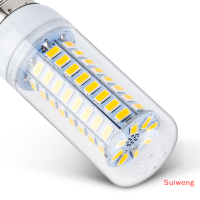 Suiweng หลอดไฟข้าวโพดสีขาว E27/E14สมาร์ทไอซี220V หลอดไฟข้าวโพด LED เย็น