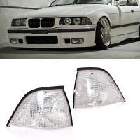 ล้างเลนส์รถมุมด้านหน้าโคมไฟเลี้ยวแสงไฟด้านข้างสำหรับ BMW E36 3-Series 1992-1998