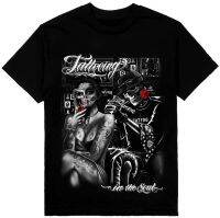 Hop T Shirt Men Tattooing Chicano Art Tee Print On Shaka Heavyweight Tshirt Cotton Loose Tshirt 100% Cotton Gildan