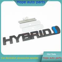 New upgrade 3D Metal Car Styling HYBRID Car Stickers Emblem Front Grille Badge Auto Badge Decal For Toyota Prius Camry Crown Auris Rav4