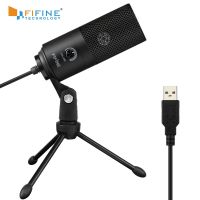 Fifine Metal USB Condenser Recording Microphone For Laptop Windows Cardioid Studio Recording Vocals Voice OverVideo-K669