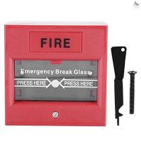 กล่องไฟอราม Emergency Break Glass สีแดง