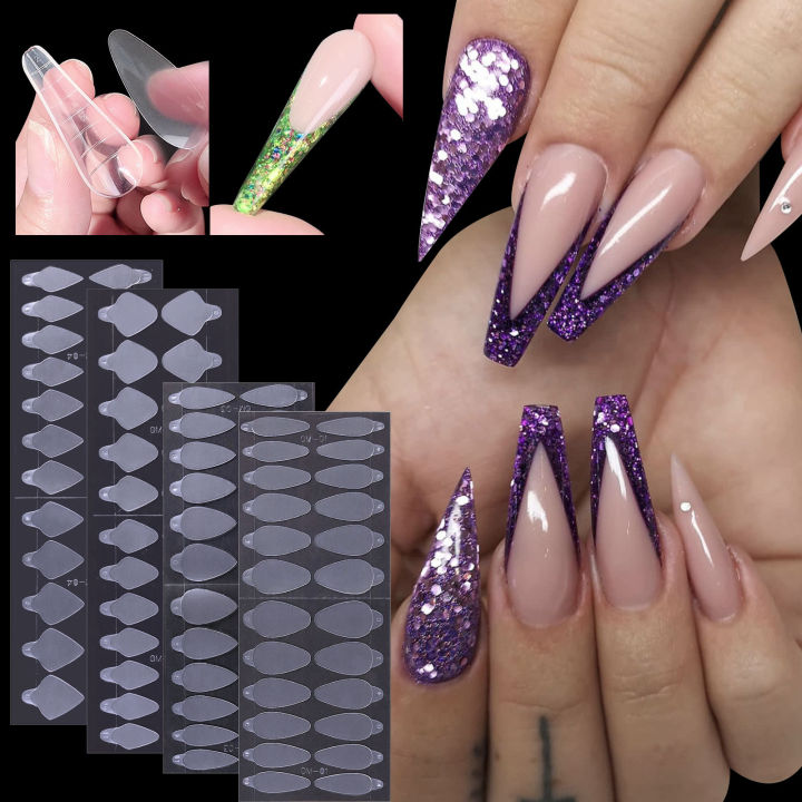 press-on-nails-french-paste-acrylic-nails-nail-art-nail-false-nails-nail-crystal