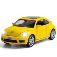 1:32 Volkswagen Beetle GSR Car Model Pull Back Alloy Discast Street Metal Business Cars Model Children Toy A134