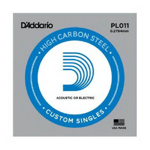 daddario-สายกีต้าร์-สายปลีก-ขนาด-0-011-plain-single-string-0-011-รุ่น-pl-011-pack-of-5