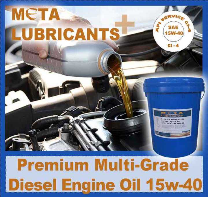 Premium MultiGrade Diesel Engine Oil API CI4 SAE 15w40 Pail