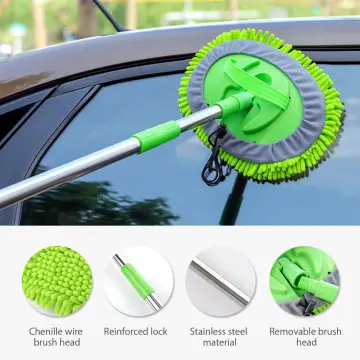 Microfiber Car Duster Wash Mop With Extendable Handle For Exterior