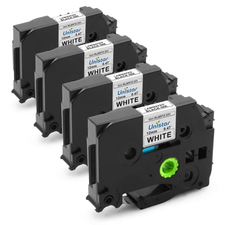 GREENCYCLE 5 Pack Compatible Label Tape Replacement For Brother P-Touch TZe-231 TZ231 TZe231 Black On White 12mm (0.47" 26.2ft)Standard Laminated Tapes Use In Ptouch PT-H100 PT-D210 PT-D600 - Foto 10