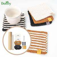 พรมทอมือแบบทำมือสำหรับห้องนั่งเล่นในครัวเรือนบ้านไร่ Dolity Coaster แบบ DIY