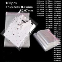 【CC】 100pcs Plastic Food Adhesive Cellophane Clothing Shoes Storage