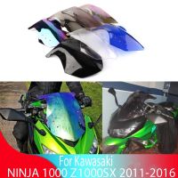 ☼กระจกบังลมสำหรับ KAWASAKI Ninja 1000 SX Z1000SX Z 2011 1000SX กระจกบังลมบอลลูนคู่อุปกรณ์เสริมมอเตอร์ไซค์