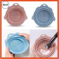 DANCH แบบพกพาได้ ชาม srubber พับเก็บได้ ที่ทำความสะอาดแปรงแต่งหน้า กระดานขัดพื้น อีเตอร์ไซเคิล แผ่นขัดพื้น