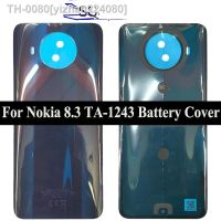 ▽ yizhan224080 capa para nokia 8.3 bateria ta-1243 volta habitação caso 5g porta traseira painel de vidro ta-1251