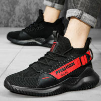 Men Tennis Shoes Breathable Mesh Sneakers Lightweight Trend Knit Mens Running Sport Shoes Soft Sole Hole Zapatillas Hombre