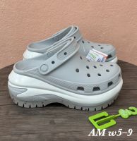 รองเท้าแตะ Crocs (W5-W9) รองเท้าแตะหัวโต ทรงสวย ใส่ สบาย รองเท้าใส่ทํางาน-ใส่เที่ยว รองเท้าแตะลําลอง รองเท้าแตะหัวโต (สินค้าพร้อมส่ง) AMA102