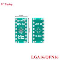 ◈❂◇ 10PCS LGA16 QFN16 Transfer Board Adapter PCB Pinboard SMD to DIP16 DIP Pin IC Test Plate 0.5mm 2.54mm Pitch Converter Socket