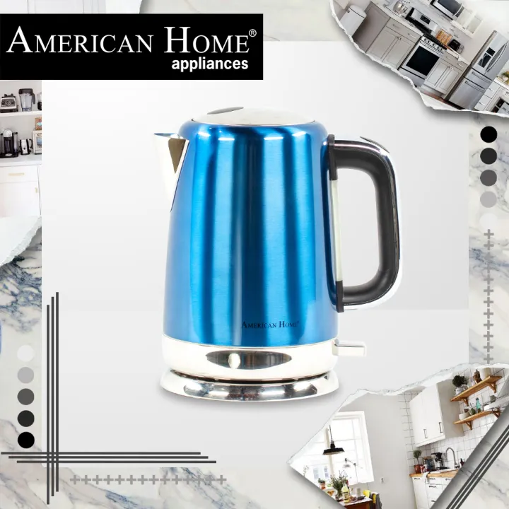 American Home Ak 1600b Kettle 1600 Blue Stainless Lazada Ph