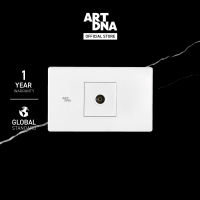 ART DNA รุ่น C3 ชุดเต้ารับสัญญาณโทรทัศน์ TV Socket Size M สีขาว ปลั๊กไฟโมเดิร์น ปลั๊กไฟสวยๆ สวิทซ์ สวยๆ switch design