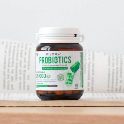 [โปรไบโอติก] PiaOMe เพียโอเม่ โพรไบโอติก Probiotics จุลินทรีย์ 5 สายพันธุ์ 25,000 ล้านตัว แคปซูลจากพืช แก้ท้องเสีย ดูแลลำไส้ ช่วยระบบขับถ่าย 20 Capsules