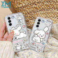 YiaMia เคสโทรศัพท์แฟชั่นสำหรับ VIVO V27 V27E V25 V25E V23 V23E V20โปร V15 V15โปร3D น่ารักลายการ์ตูนสุนัขเคสหลังซิลิโคนขอบหยักฝาครอบ