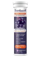 SAMBUCOL BLACK ELDERBERRY IMMUNE DEFENCE เม็ดฟู่ HIGH STRENGTH (15 EFFERVESCENT TABLETS)  แซมบูคอล วิตามินซี