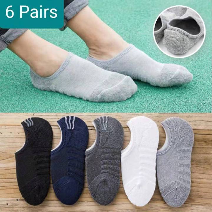 6 Pairs Men Women Footsocks Invisible Socks | Lazada PH