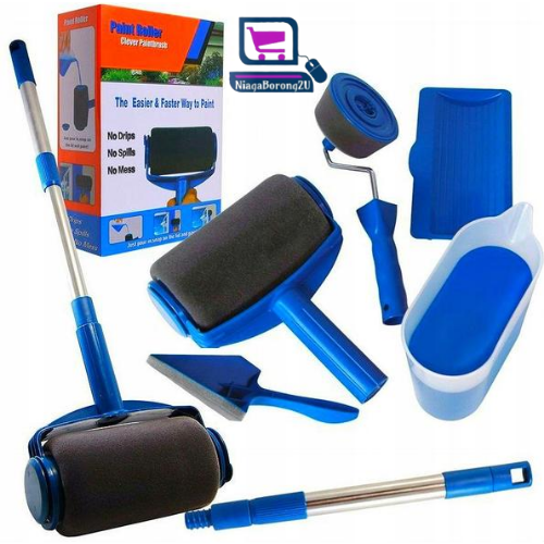 7 In 1 Handle Brush Paint Runner Pro Roller Brush Set Paint Roller