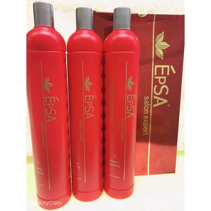 EpSA HAIR REBONDING CREAM 3in1 1000mlx3 Lazada PH