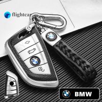 Flightcar เคสเคสกุญแจรถยนต์หนังสำหรับ BMW X1 X3 X5 X6ชุด1 2 5 7 F15 E53 F16 E70 E39 F10 F30 G30พวงกุญแจระยะไกล