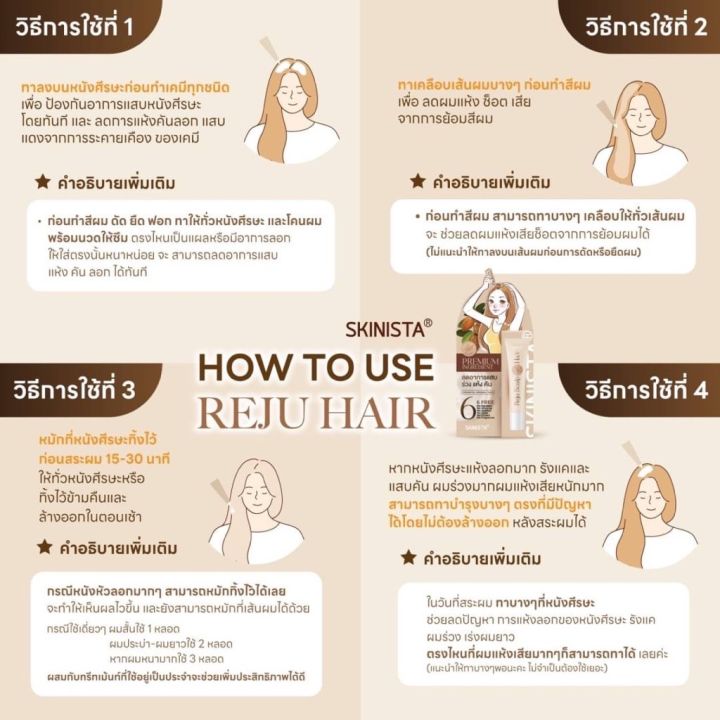 พร้อมส่ง-skinista-reju-hair-สกินนิสต้า-เซรั่มรีจูแฮร์-เซรั่มออร์แกนิค-เซรั่มผม