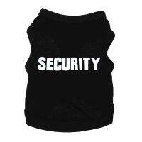 Pet Clothing Dog Clothes Fashion Foreign Trade Single Printed Security Guard Small Dogs Vest Black Pink Spring and Summer New