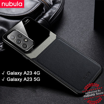 NUBULA สำหรับ Samsung Galaxy A23 | Galaxy A23 5G ปลอก Hard Grained หนังโทรศัพท์มือถือฝาหลัง Plexi แก้วโทรศัพท์มือถือ Galaxy A23 5G โทรศัพท์มือถือเคสกันกระแทกสำหรับ Samsung Galaxy A23 4G | A23 5G