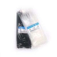 100pcs Strong Selflocking Nylon Cable Tie 2.5mm 150mm Black White Plastic Zip Tie 3x150