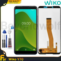 Beyondwolf หน้าจอเดิมสำหรับ Wiko Y70 LCD หน้าจอ LCD หน้าจอสัมผัสแสดงชิ้นส่วนสำหรับ Y70จอสำรอง