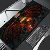 โลกของ Warcraft Dragon Mouse Pad Natural Tribal League อุปกรณ์เล่นเกม แผ่นรองเมาส์กันลื่น พรมกันลื่น XXL