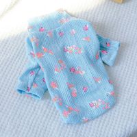 Pet Dog Shirt Fashion Dog Clothes Summer Puppy Thin Shirt Cute Print Cat Pajamas Soft Pet Kitten Clothing Chihuahua Dog Clothes