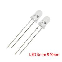 100ชิ้น Led 5มม. 940nm ไออาร์การเปล่งแสงอินฟราเรดไดโอดไฟหลอดกลม