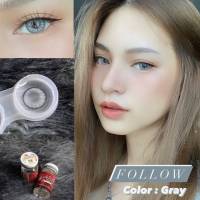 คอนแทคเลนส์ Lovely lens รุ่น Follow Gray (สีเทา) ขนาด14.5