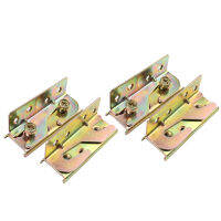 Bed Rail Bracket - Bed Rail Fittings - Heavy Duty Non-Mortise - Set Of 4 (Screws Included)