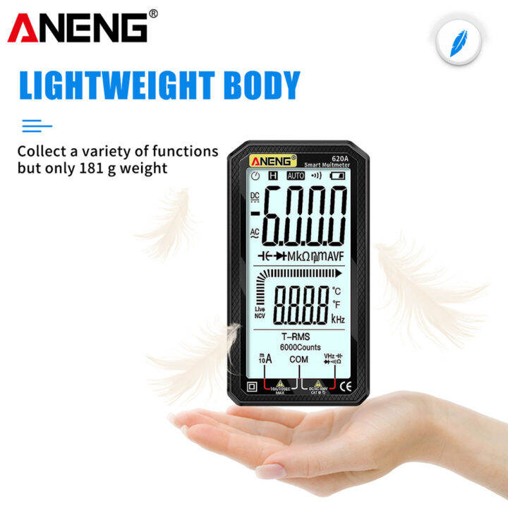 aneng-620a-lcd-มัลติมิเตอร์แบบดิจิตอลแบบพกพา-6000-นับอัตโนมัติตั้งแต่-ac-dc-โวลต์โวลต์มิเตอร์แอมมิเตอร์โอห์มแรงดันไฟฟ้าความจุความต้านทานอุณหภูมิความถี่-ncv-tester-meter