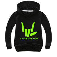 Share The Love เด็กชายหญิงแขนยาว Hoodie 2020เสื้อผ้าเด็กใหม่ขายร้อน Rock Gesture Hoodie Multicolor 02271เด็กเสื้อผ้า