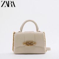 ➮Zara กระเป๋าถือ กระเป๋าสะพายไหล่ ทรงสี่เหลี่ยม ลายหนังจระเข้ ขนาดเล็ก สําหรับสตรี 6643910102