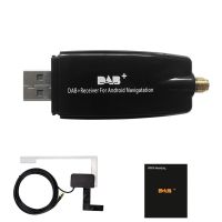 DAB + ตัวรับสัญญาณเสาอากาศ DAB + กล่องวิทยุอะแดปเตอร์เต้ารับ USB อินเตอร์เฟซแบบพกพาสำหรับ Roid 5.1ข้างต้นวิทยุติดรถยนต์