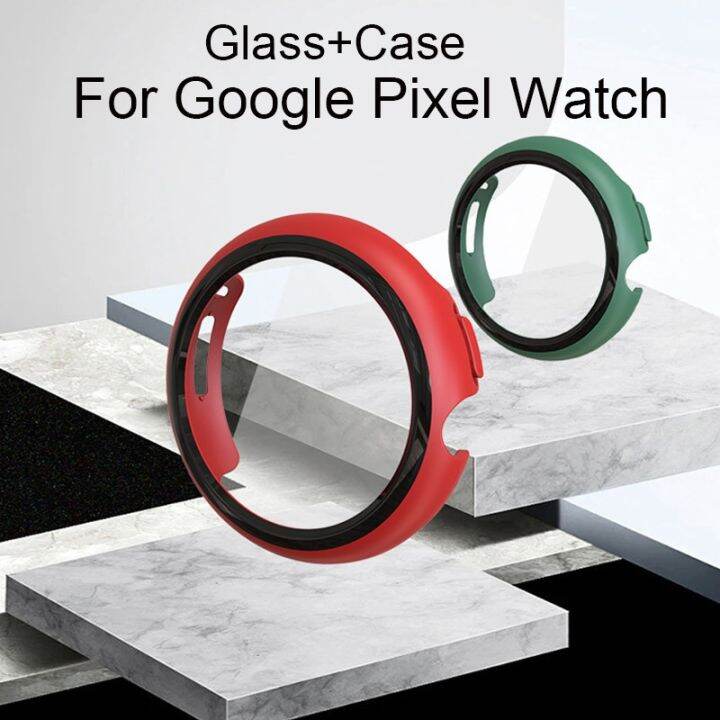 tempered-glass-case-for-google-pixel-watch-screen-protector-glass-cover-2-in-1-bumper-for-google-pixel-watch-protective-cover