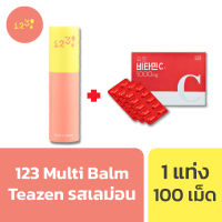 123 Multi Balm ผิวเด้ง ผิวกระจ่างใส + Yuhan Vitamin C 1,000 มก. วิตามินพี่จุน จุดด่างดำ ของแท้จากเกาหลี 100%