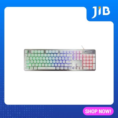 KEYBOARD (คีย์บอร์ด) NUBWO FORTUNE NK32 (WHITE) (RAINBOW LED) (EN/TH)