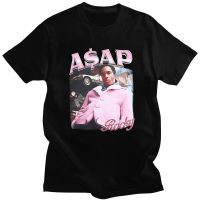 Asap Rocky Portrait Graphic Aesthetics Tshirts Hop Cotton Loose Couple Tshirt