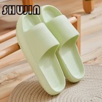 SHUJIN Female Home Slippers Summer Women Thick Platform Slides Womens Sandals Flip Flops Beach Sandal Anti-slip Slippers Men House Slippers